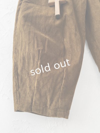 画像4: seasew.／509 コーデュロイ裾ダーツパンツ・ブラウン