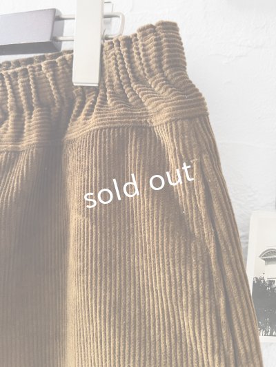 画像3: seasew.／509 コーデュロイ裾ダーツパンツ・ブラウン