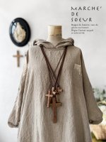 画像2: MARCHE' DE SOEUR／木の十字架ネックレス (2)