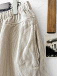 画像3: seasew.／509 コーデュロイ裾ダーツパンツ・アイボリー (3)