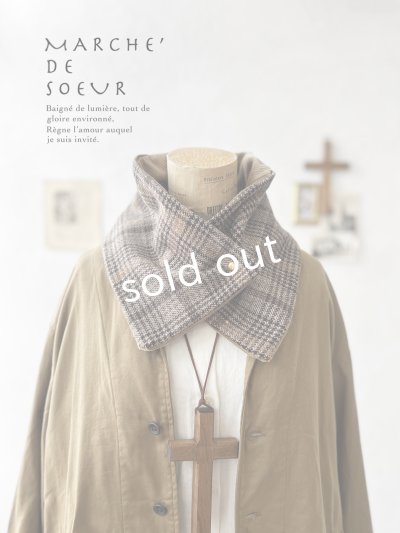 画像1: MARCHE' DE SOEUR／ボタンネックウォーマー・B