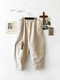 seasew.／509 コーデュロイ裾ダーツパンツ・アイボリー