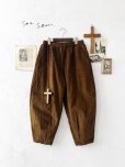 画像1: seasew.／509 コーデュロイ裾ダーツパンツ・ブラウン (1)