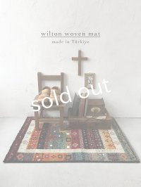 Wilton mat／ラグマット ウィルトン織ギャッベ