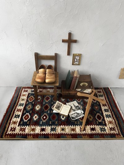 画像2: Wilton mat／ラグマット ウィルトン織キリム