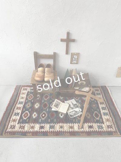 画像2: Wilton mat／ラグマット ウィルトン織キリム