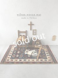 Wilton mat／ラグマット ウィルトン織キリム