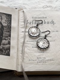 caco grass works／ヴィンテージガラスボタンのピアス