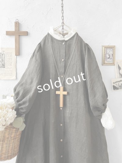 画像3: MARCHE' DE SOEUR／ホイップガーゼワンピース・チャコール