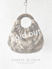 MARCHE' DE SOEUR／木の持ち手バッグ・クラシックウール