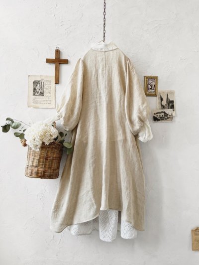 画像12: MARCHE' DE SOEUR／ホイップガーゼワンピース・ナチュラル