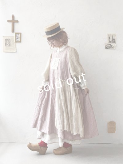 画像14: MARCHE' DE SOEUR／アンティークレース付きタブリエドレス・サクラ