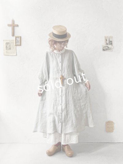 画像19: MARCHE' DE SOEUR／ホイップガーゼワンピース・アイスグレー