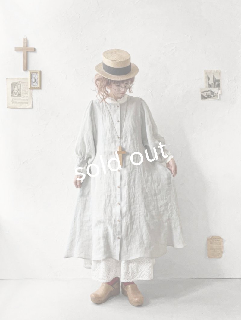 画像19: MARCHE' DE SOEUR／ホイップガーゼワンピース・アイスグレー (19)