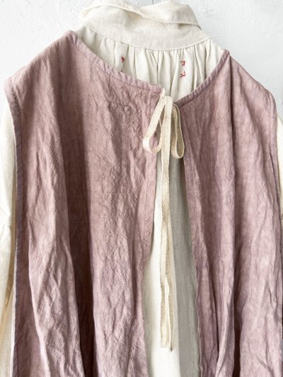 画像4: MARCHE' DE SOEUR／アンティークレース付きタブリエドレス・サクラ