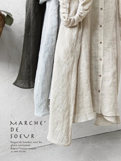 画像13: MARCHE' DE SOEUR／ホイップガーゼワンピース・チャコール