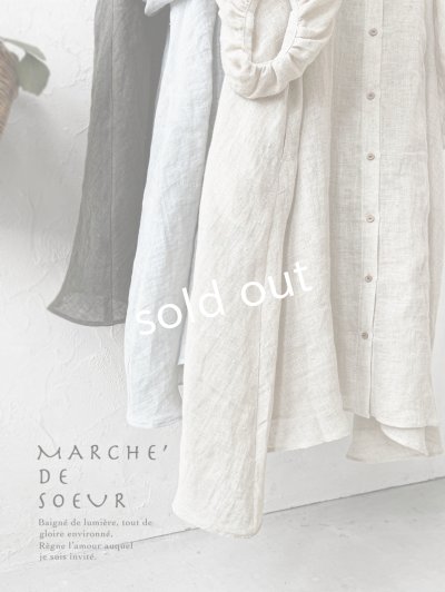 画像17: MARCHE' DE SOEUR／ホイップガーゼワンピース・アイスグレー