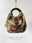 画像1: MARCHE' DE SOEUR／木の持ち手バッグ・ゴブラン織 (1)