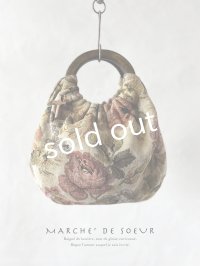 MARCHE' DE SOEUR／木の持ち手バッグ・ゴブラン織