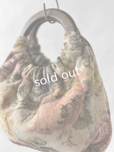 画像6: MARCHE' DE SOEUR／木の持ち手バッグ・ゴブラン織