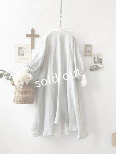 画像10: MARCHE' DE SOEUR／ホイップガーゼワンピース・アイスグレー