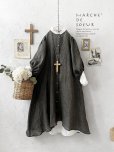 画像1: MARCHE' DE SOEUR／ホイップガーゼワンピース・チャコール (1)