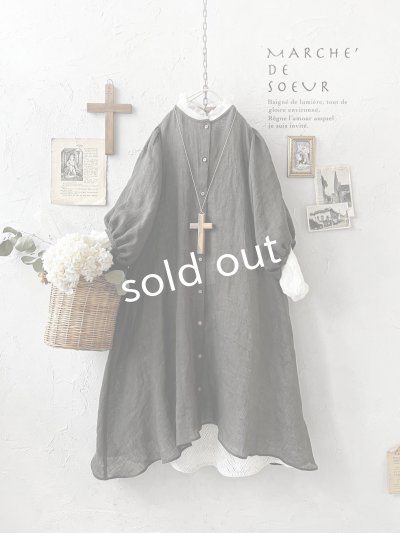 画像2: MARCHE' DE SOEUR／ホイップガーゼワンピース・チャコール