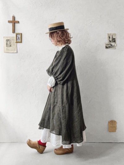 画像17: MARCHE' DE SOEUR／ホイップガーゼワンピース・チャコール