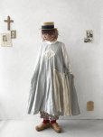 画像10: MARCHE' DE SOEUR／アンティークレース付きタブリエドレス・アイスグレー (10)