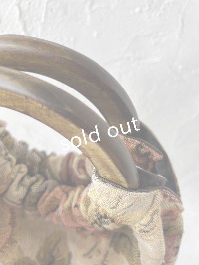 画像8: MARCHE' DE SOEUR／木の持ち手バッグ・ゴブラン織