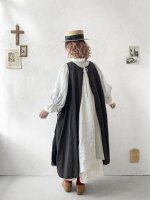 画像12: MARCHE' DE SOEUR／アンティークレース付きタブリエドレス・スミクロ (12)