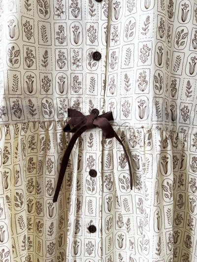 画像3: le ciel／ボタニカルプリントワンピース・アイボリー