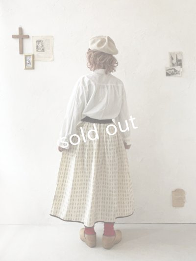 画像12: le ciel／ボタニカルプリントスカート・チャコールグレー