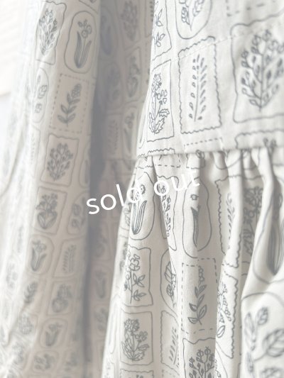 画像6: le ciel／ボタニカルプリントワンピース・グレージュ