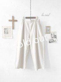 le ciel／タックパンツ・生成り