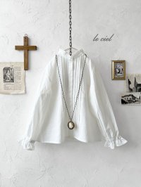 le ciel／コットンソフトツイルブラウス・オフ