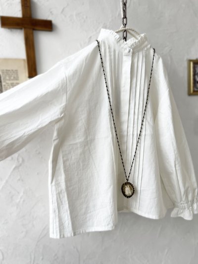 画像2: le ciel／コットンソフトツイルブラウス・オフ