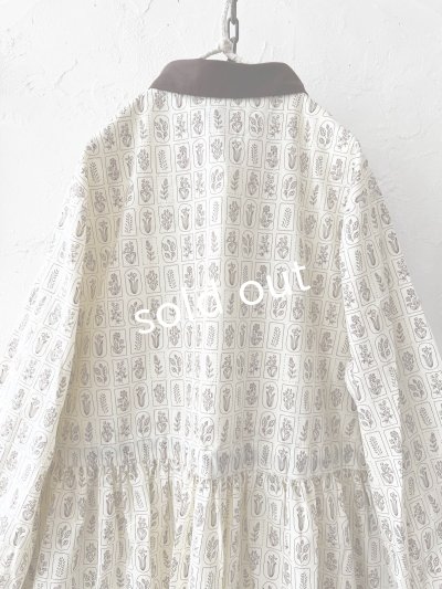 画像10: le ciel／ボタニカルプリントワンピース・アイボリー