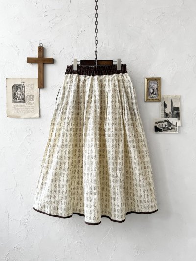 画像7: le ciel／ボタニカルプリントスカート・アイボリー