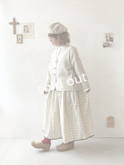 画像16: le ciel／ノーカラージャケット・生成り