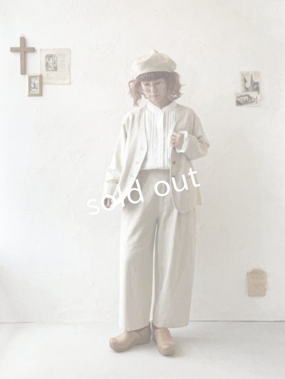 画像13: le ciel／タックパンツ・生成り