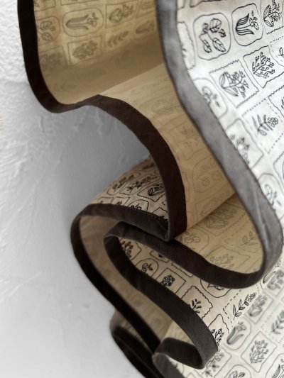 画像6: le ciel／ボタニカルプリントスカート・チャコールグレー