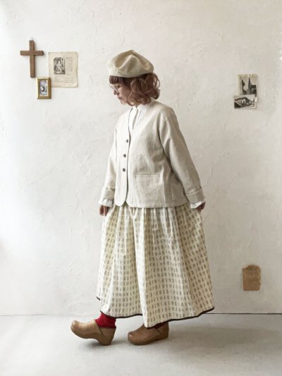 画像10: le ciel／ボタニカルプリントスカート・アイボリー