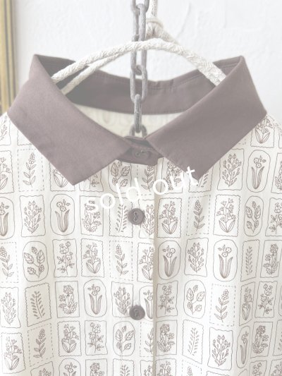 画像2: le ciel／ボタニカルプリントワンピース・アイボリー