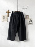 画像1: le ciel／タックパンツ・黒 (1)