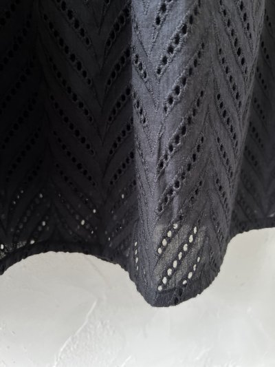 画像3: le ciel a tempsdoux／刺繍レース2wayスカート・黒