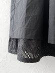 画像7: le ciel a tempsdoux／刺繍レース2wayスカート・黒 (7)