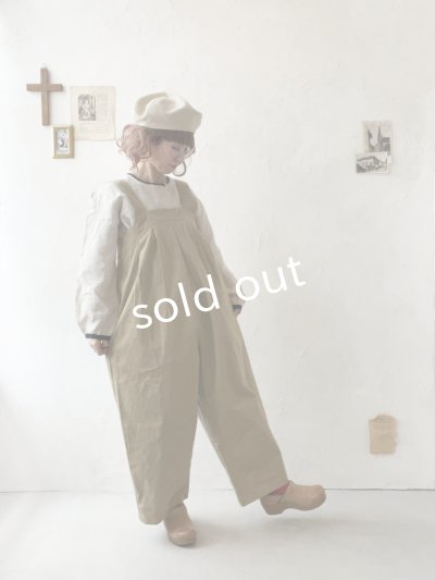 画像14: le ciel de demain／ツイルサロペット・ベージュ