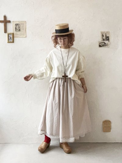 画像10: le ciel a tempsdoux／刺繍レース2wayスカート・オフ