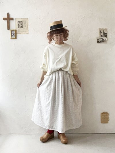 画像12: le ciel a tempsdoux／刺繍レース2wayスカート・黒